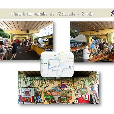 Le 62 - Spacieux T2 - Garage Gratuit, Jardin, Tram Grenoble