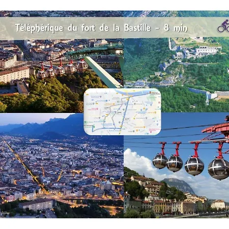 Apartamento Le 62 - Spacieux T2 Avec Jardin, Parking & Tramway Grenoble